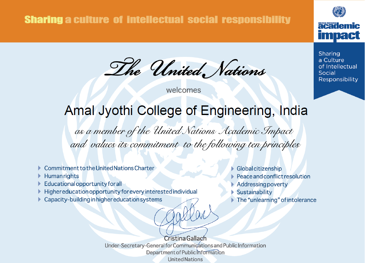 Amal Jyothi College of Engineering | FIRST ENGINEERING COLLEGE in ...